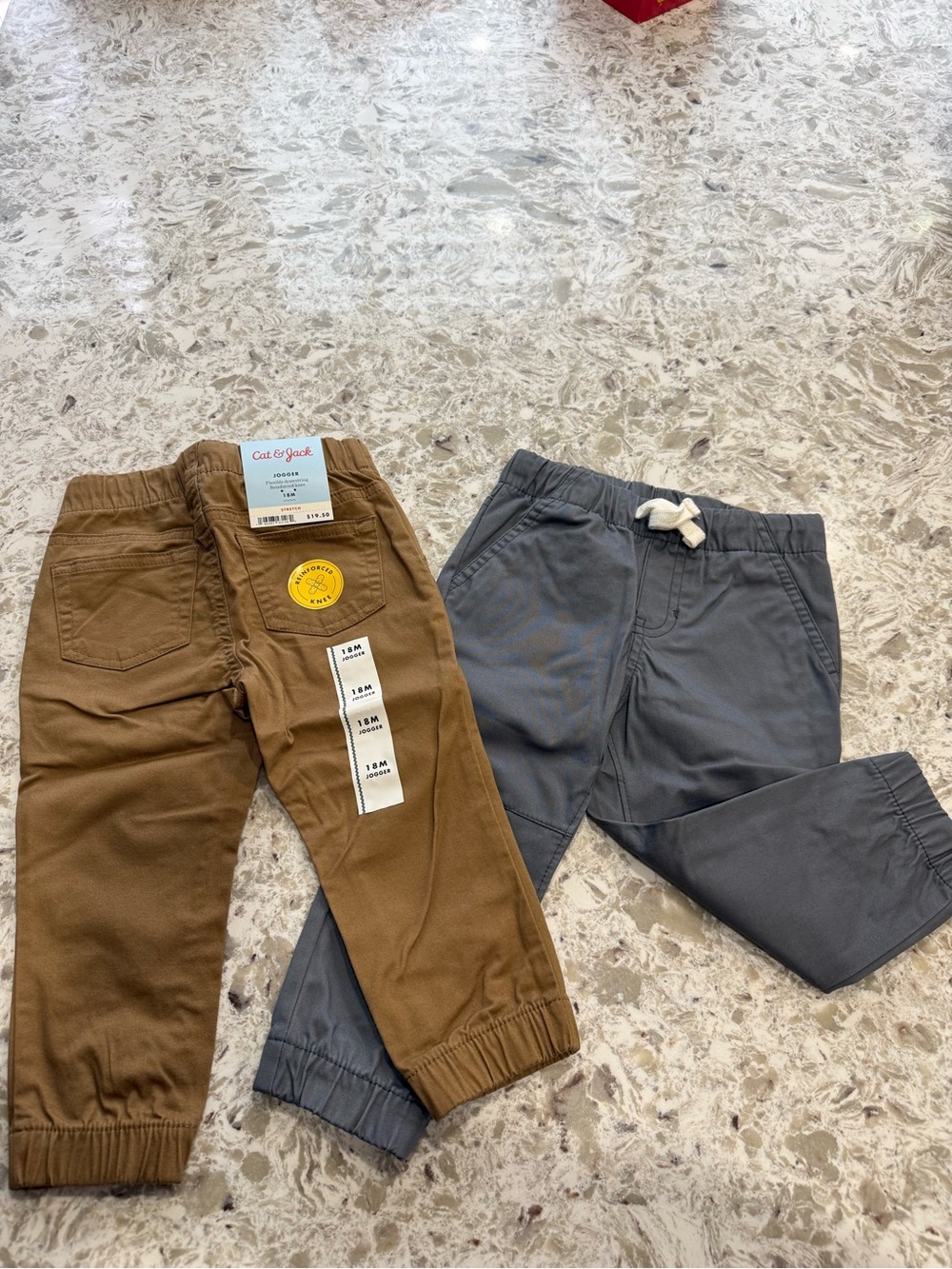 Cat & Jack Brown and Gray Kids' Jogger Pants Set